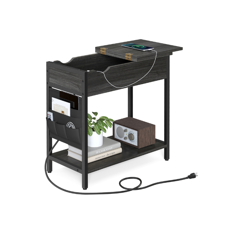 Sofa Side Table with Power Outlet - Image 2