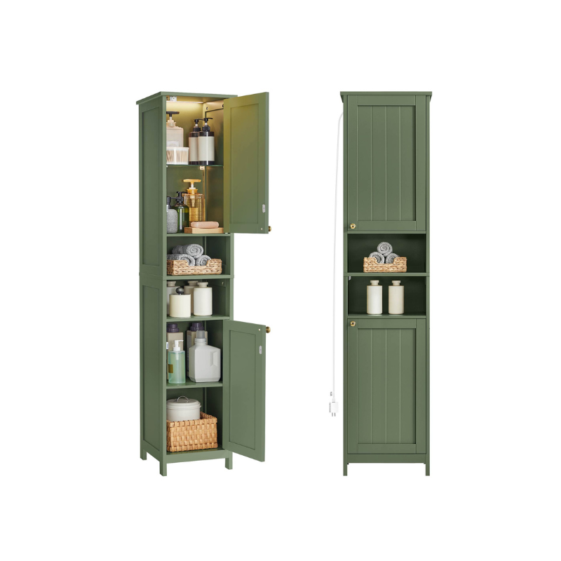 Narrow Cabinet with Adjustable Shelves - Image 4