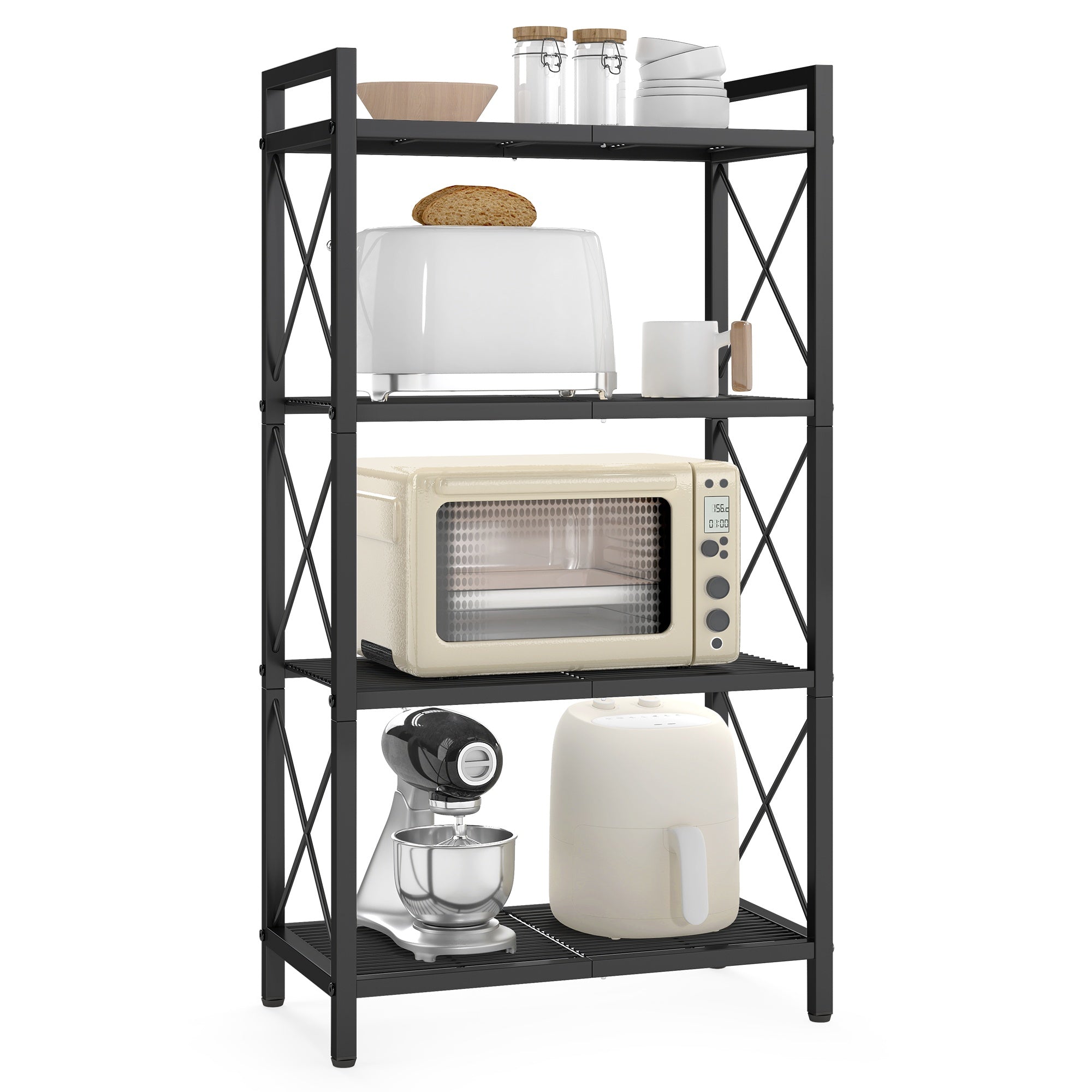 Metal Storage Shelf with X Side Frames