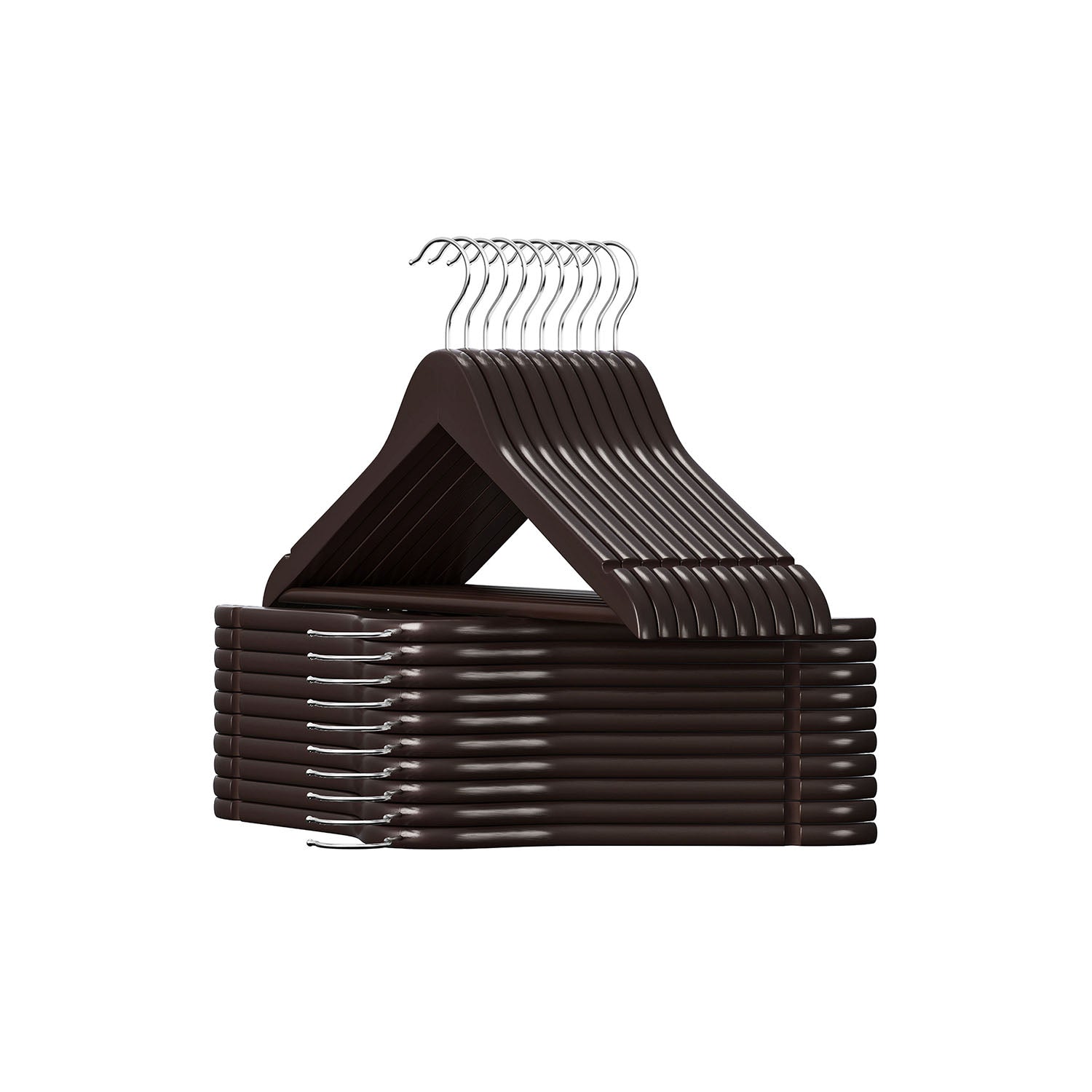 20-Pack Coat Hangers with Shoulder Notches - Image 3