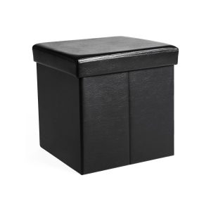 Storage Ottoman Cube. Faux Leather