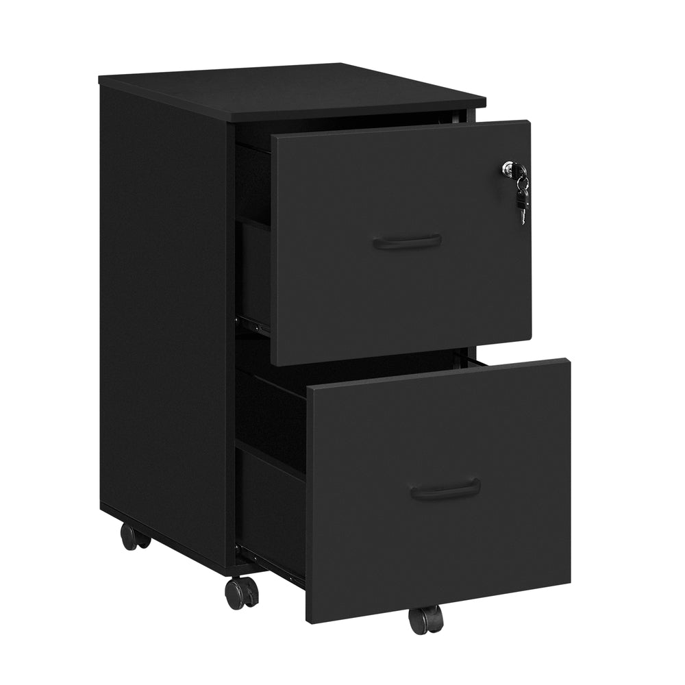 2-Drawer Locking file cabinet with drawers for home office - Image 2