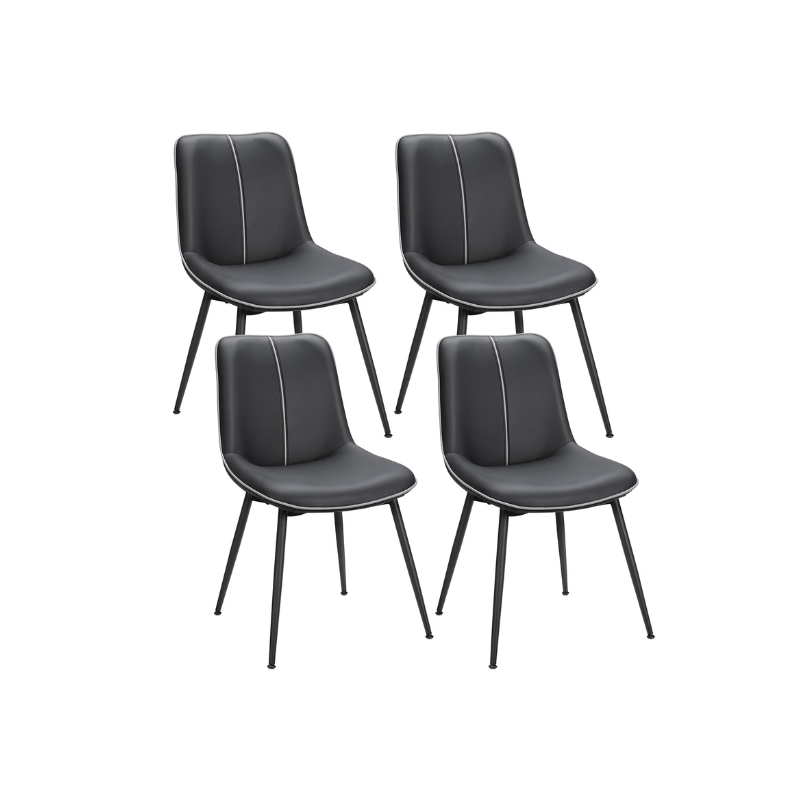 Leather Dining Chairs Set - Image 5