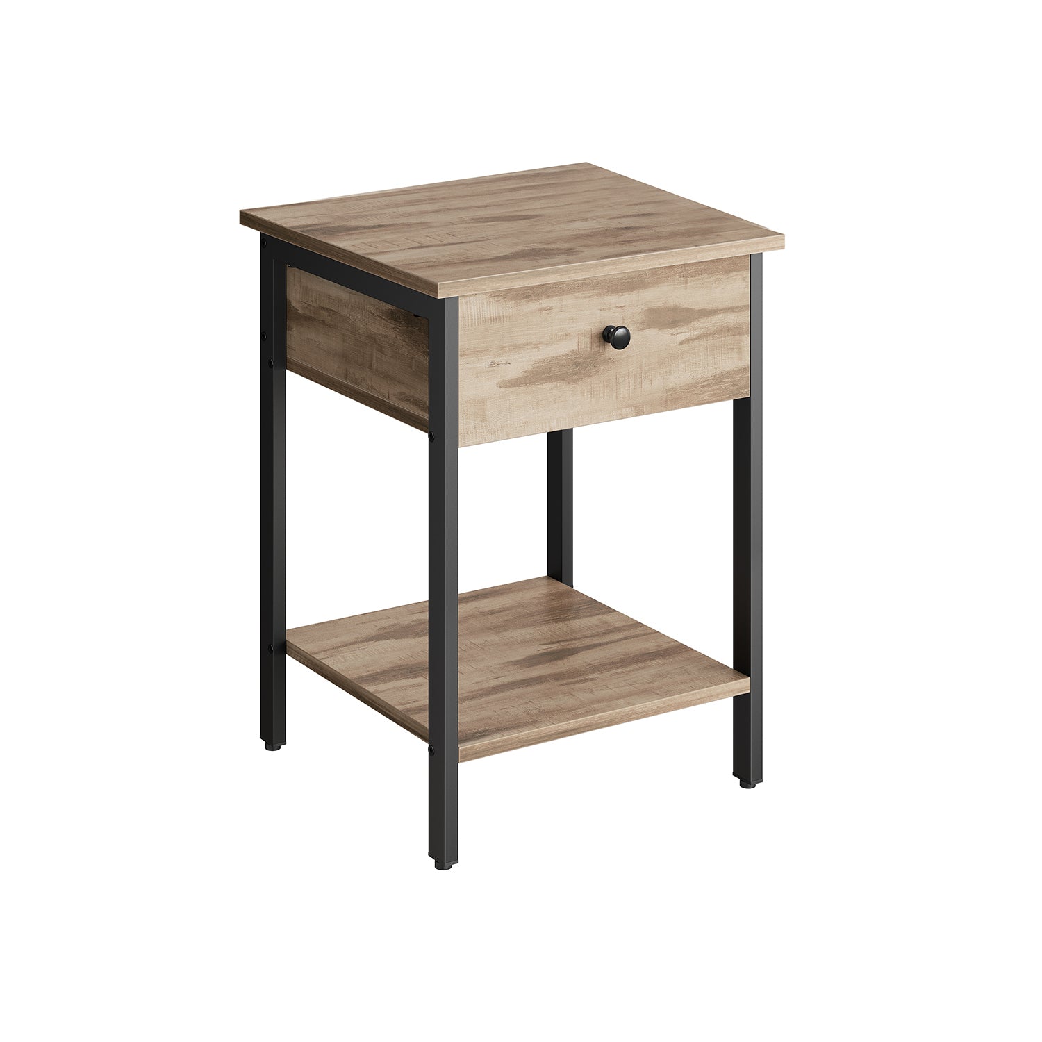 Side Table with Drawer and Shelf - Image 2