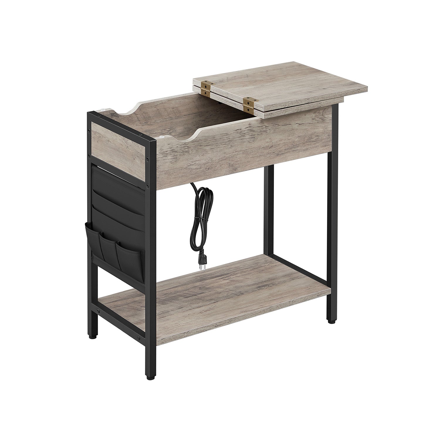 Sofa Side Table with Power Outlet - Image 4