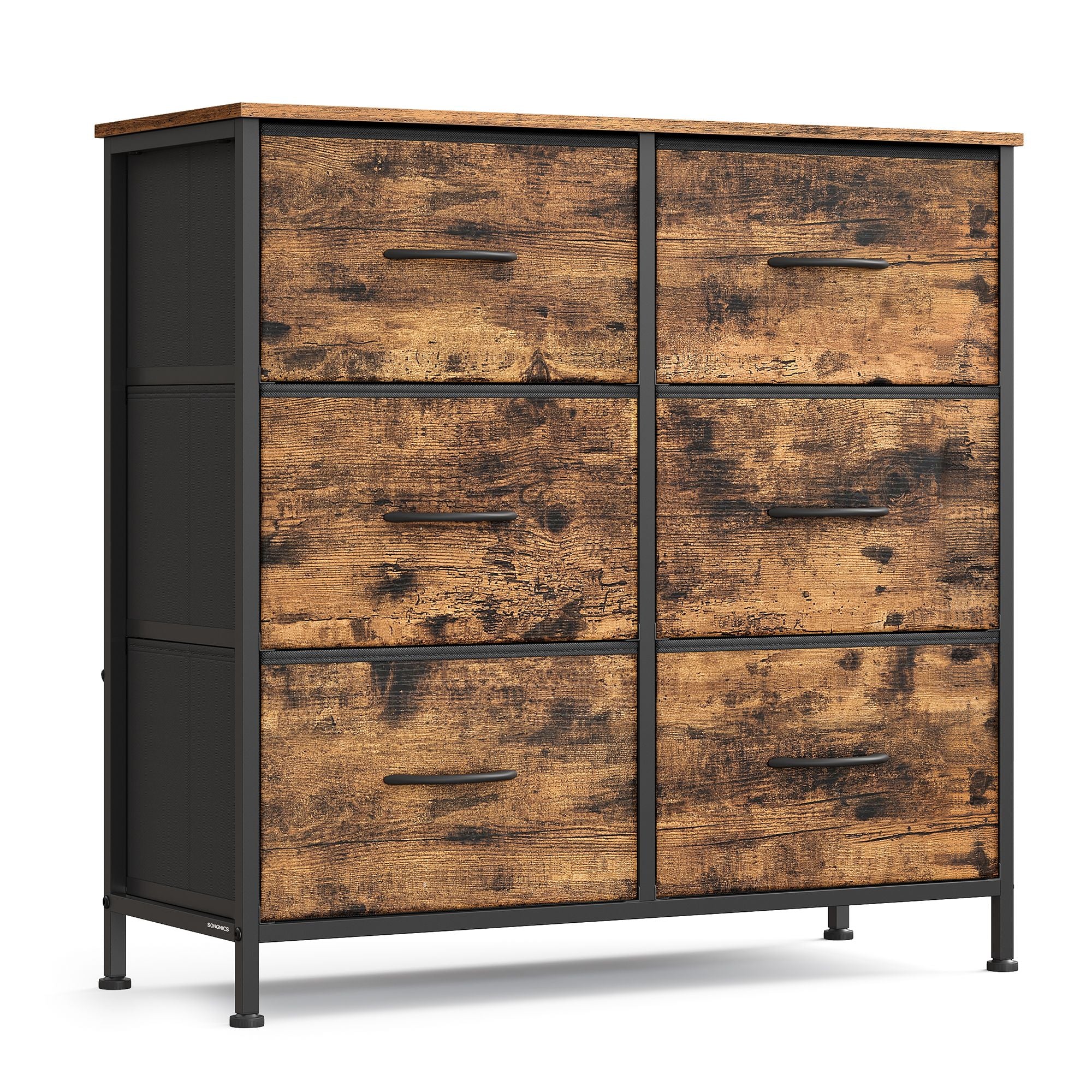 Tall Fabric Bedroom Storage Organizer with 6 Drawers