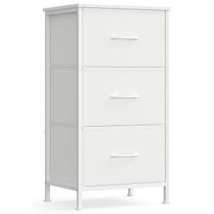 Dresser for Bedroom. Small Dresser with 3 Fabric Drawers
