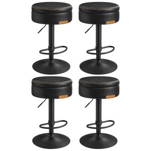 VASAGLE EKHO Collection - 360° Swivel Bar Stools Set of 4