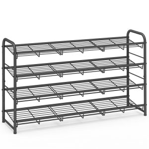 4 Tier Shoe Organizer Holds up to 20 Pairs of Shoes