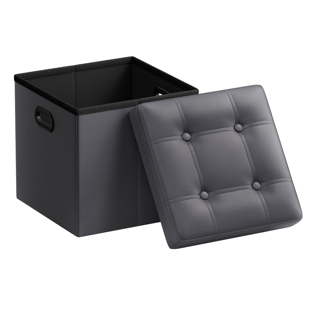 Mazie Collection - Storage ottoman bench and footstool with hidden compartment - Image 4