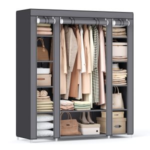 Closet Wardrobe with Non-Woven Fabric Cover