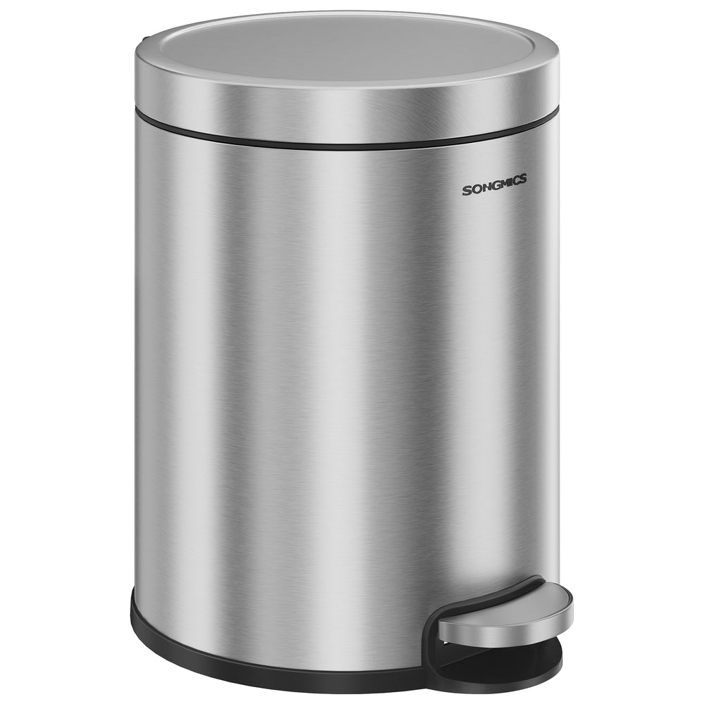 Bathroom trash can with soft close lid and pedal - Image 2