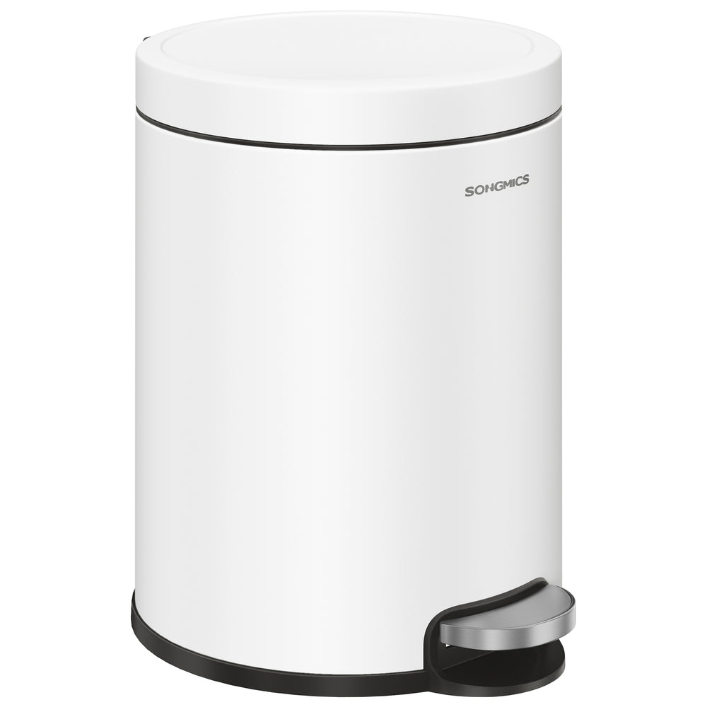 Bathroom trash can with soft close lid and pedal - Image 3