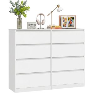 Kailyn Collection - 4-Drawer Dresser for Bedroom. Chest of Drawers. Storage Tower Unit