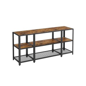 TV Stand with Open Storage Shelves