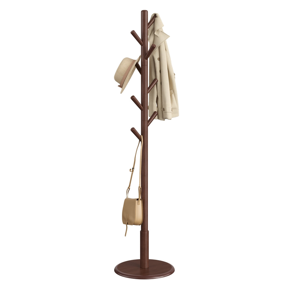 Free Standing Hall Coat Tree with 8 Hooks