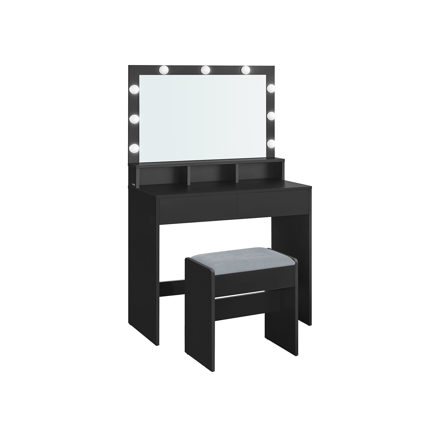 Kailyn Collection - Vanity Desk with Mirror and Lights - Image 2