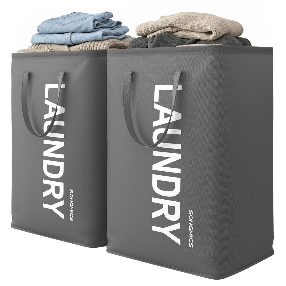 Large collapsible laundry hamper for bedroom or bathroom
