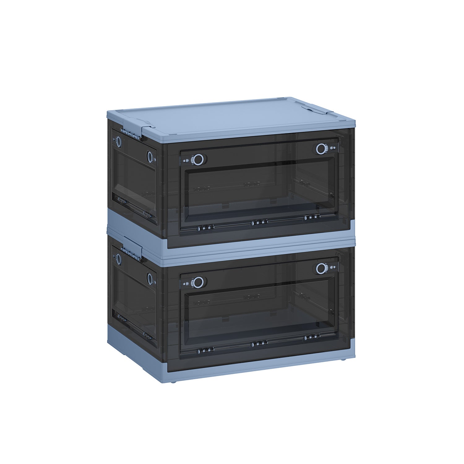 Stackable Storage Bins with Lids and Wheels - Image 3