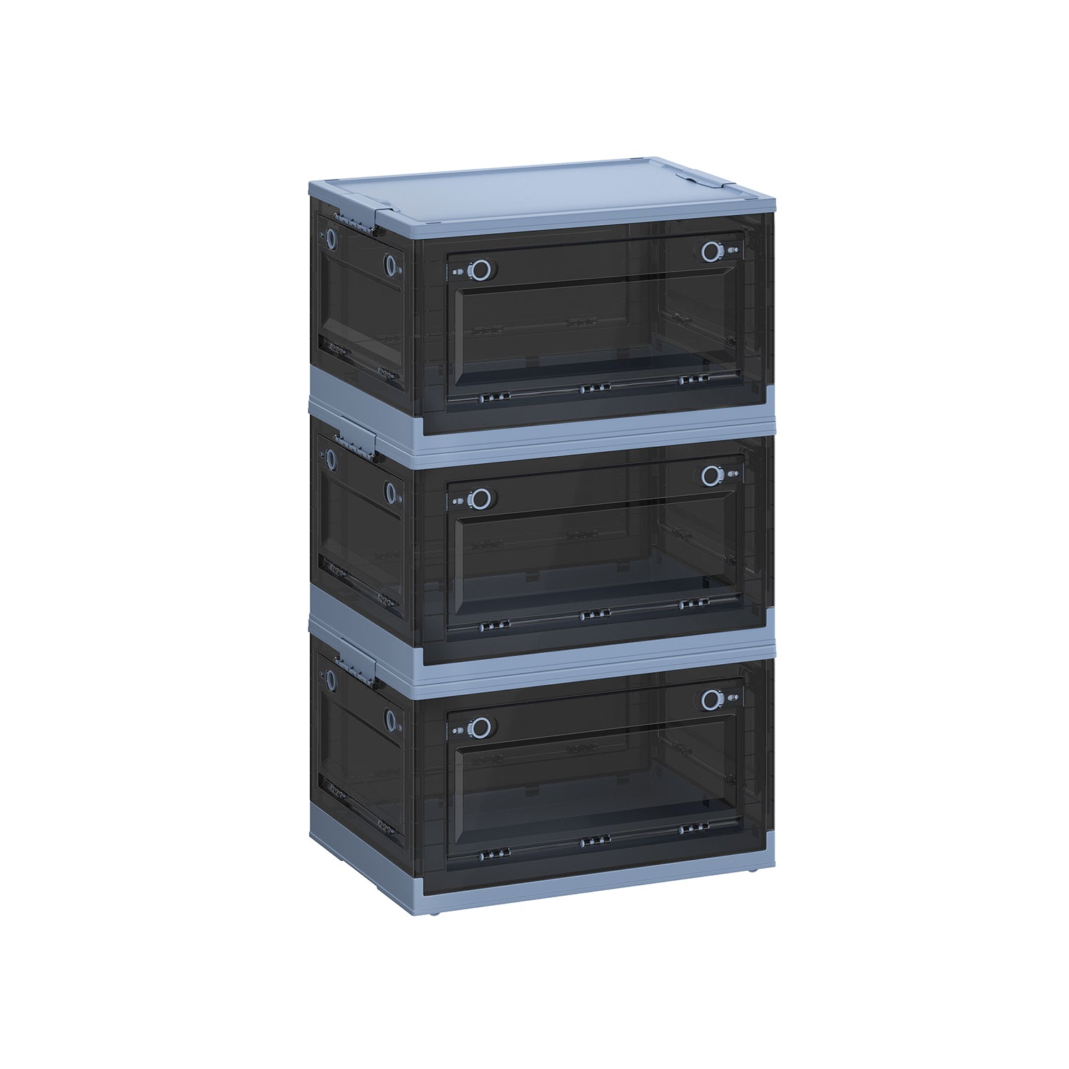 Stackable Storage Bins with Lids and Wheels - Image 11