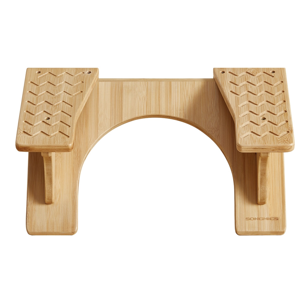 Adjustable Poop Stool with Non-Slip Grooves