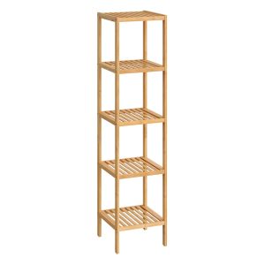 5-Tier Bamboo Bathroom Shelf