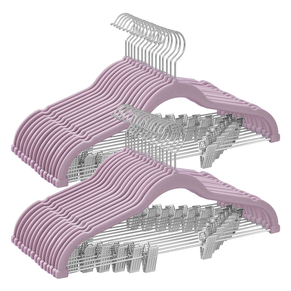 Velvet Pants Hangers with Clips - Image 10