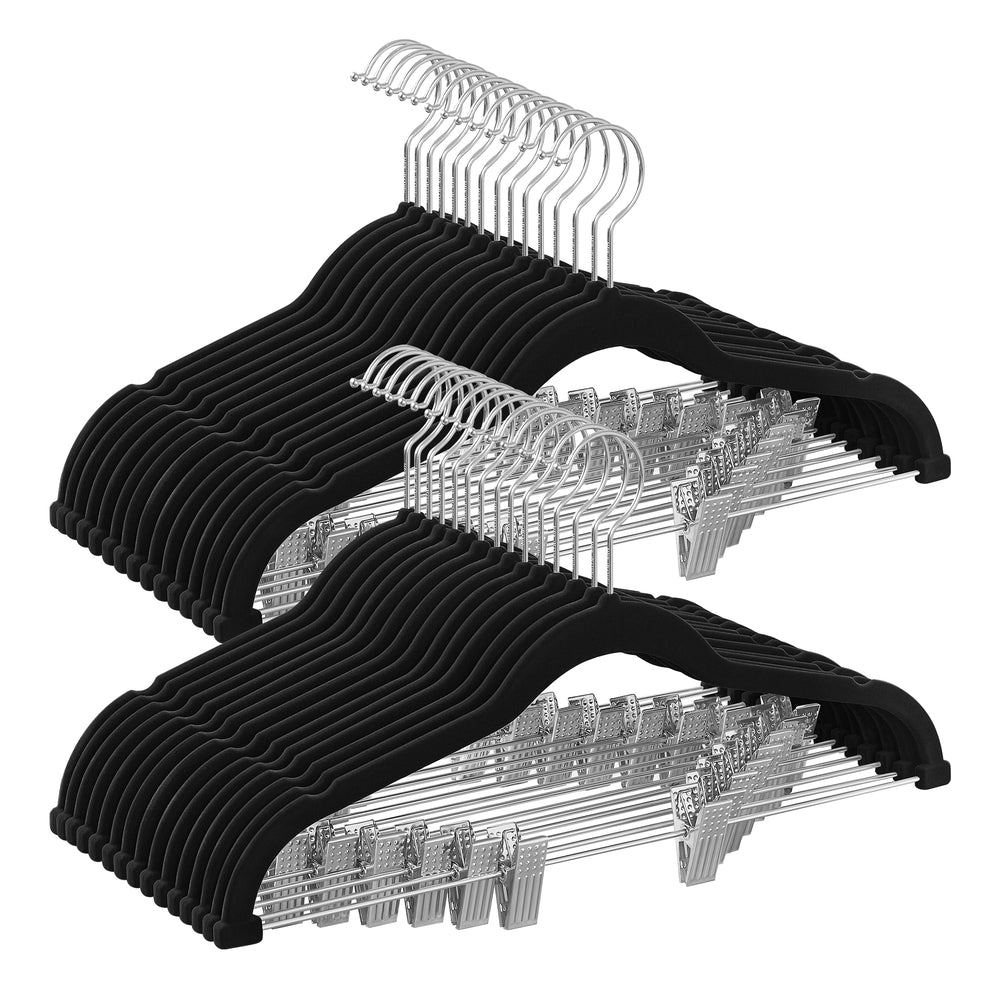 Velvet Pants Hangers with Clips - Image 8