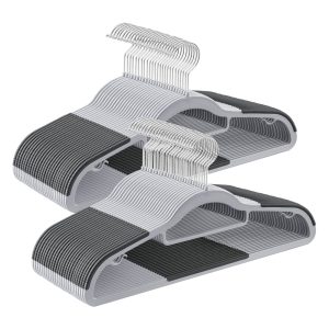 Non-Slip Coat Hangers with Swivel Hook