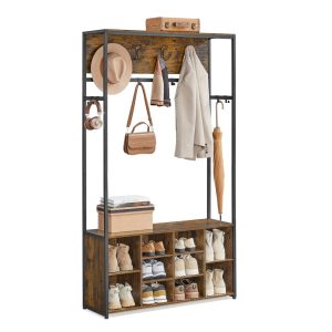 Hall Tree with Bench and Shoe Storage