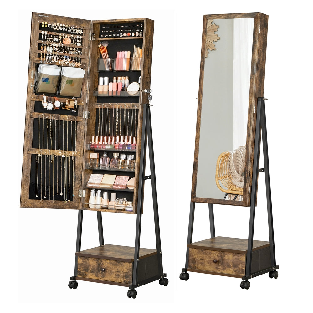 Floor-Standing Jewelry Cabinet Armoire