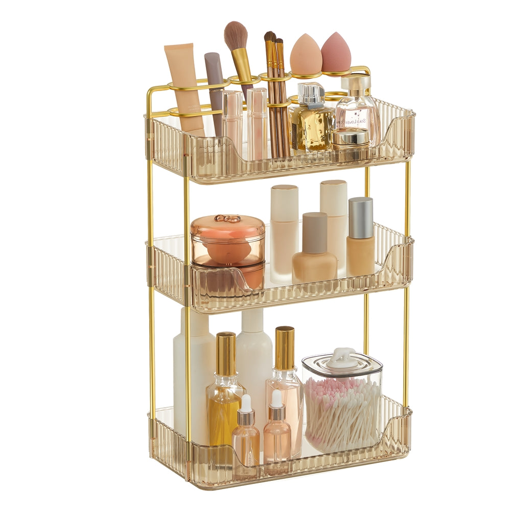 Multi-Tier Rectangular Makeup Organizer