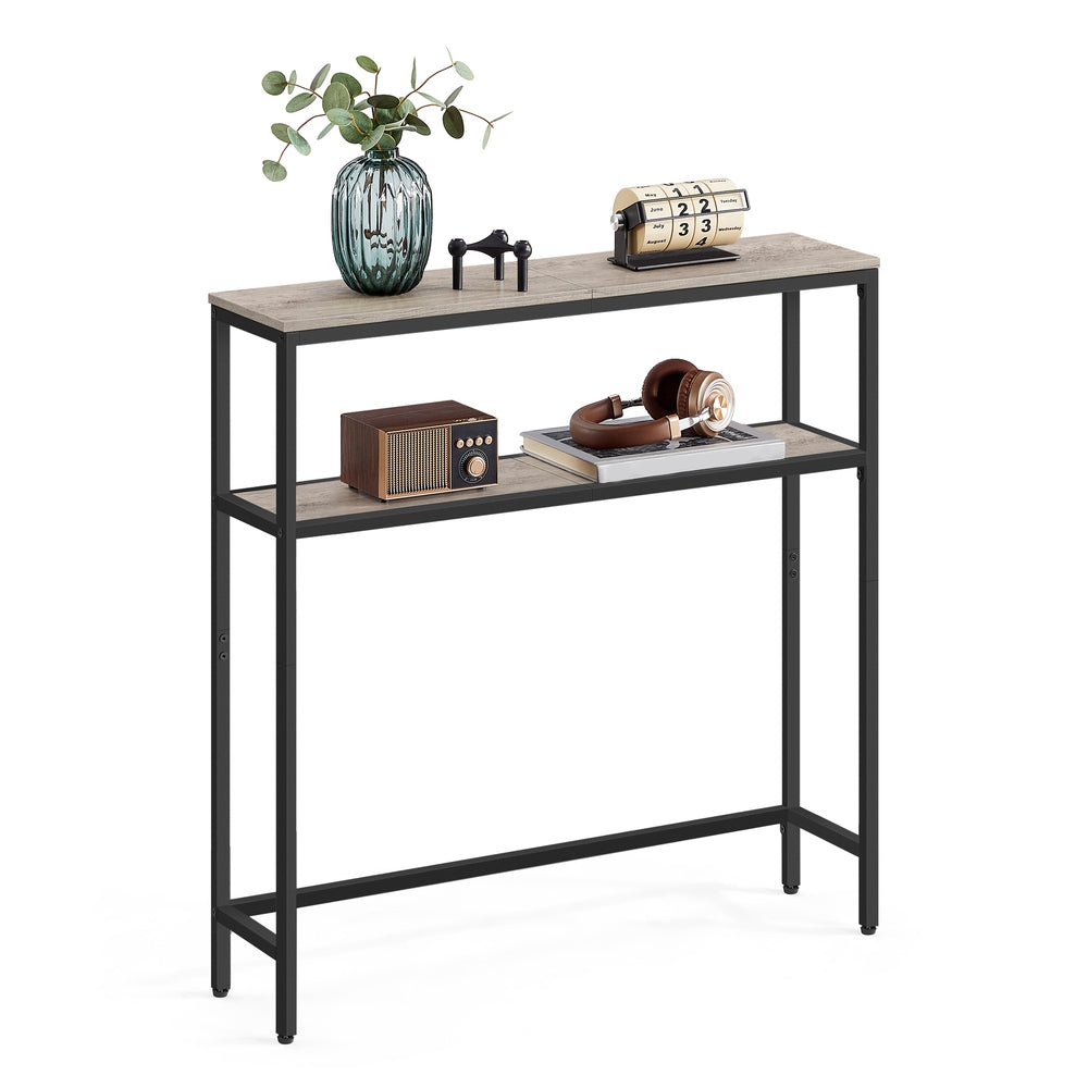 2-Tier Sofa Table Narrow Entryway Table - Image 2