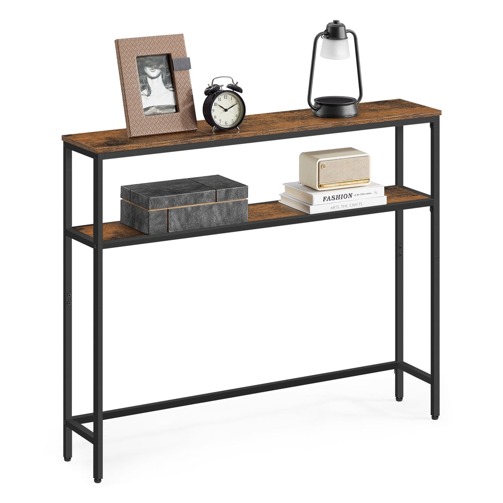2-Tier Sofa Table Narrow Entryway Table - Image 5