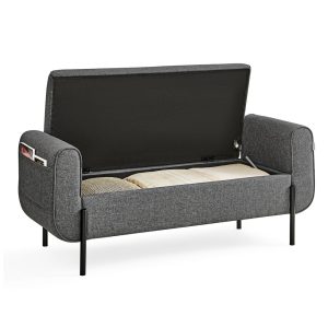 Storage Bench with Armrests