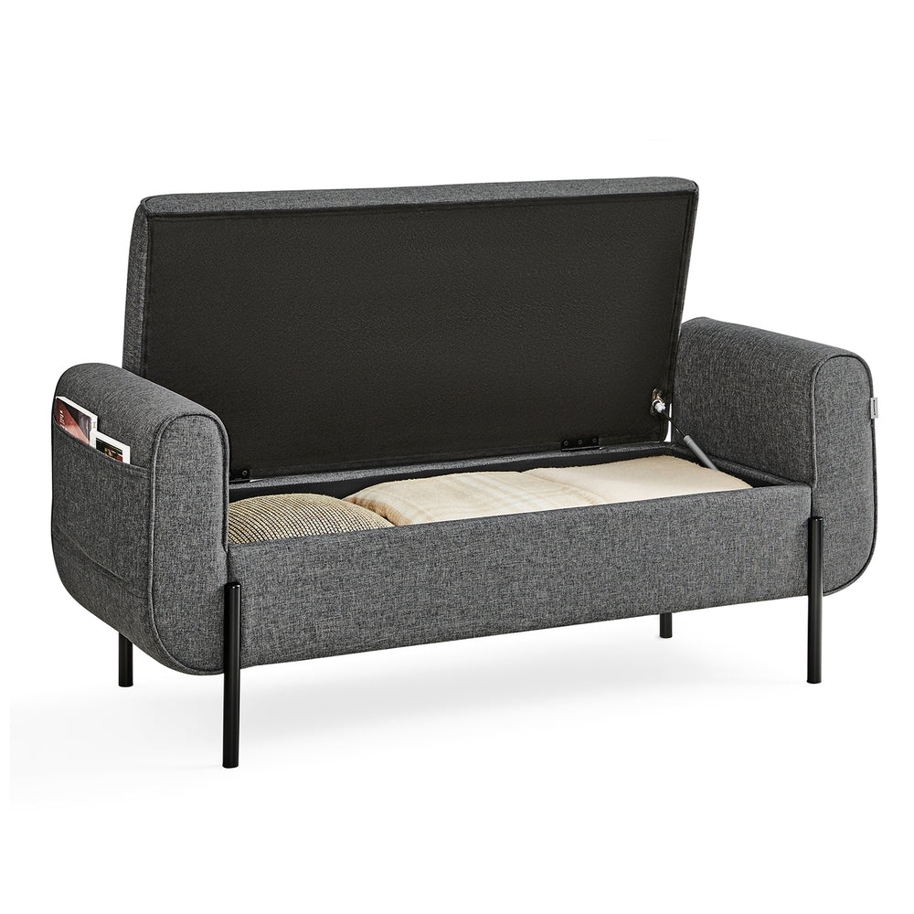Storage Bench with Armrests