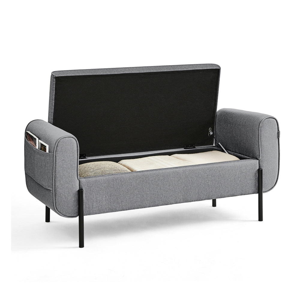 Storage Bench with Armrests - Image 3
