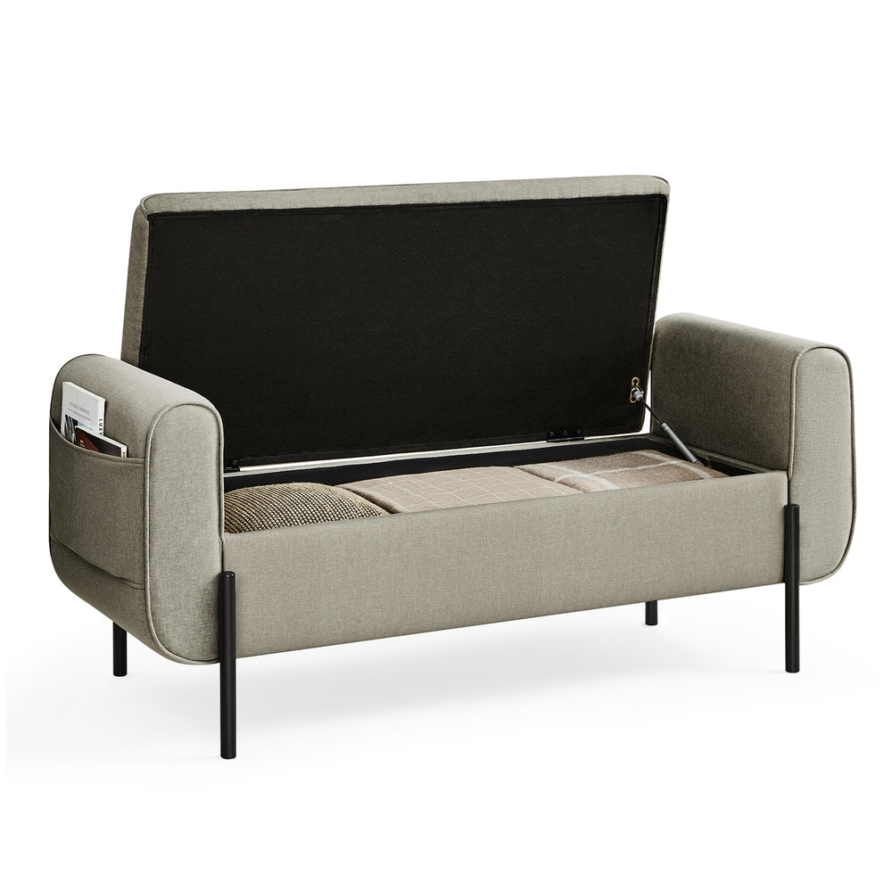 Storage Bench with Armrests - Image 2