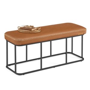EKHO Collection - Storage Bench with Steel for Entryway