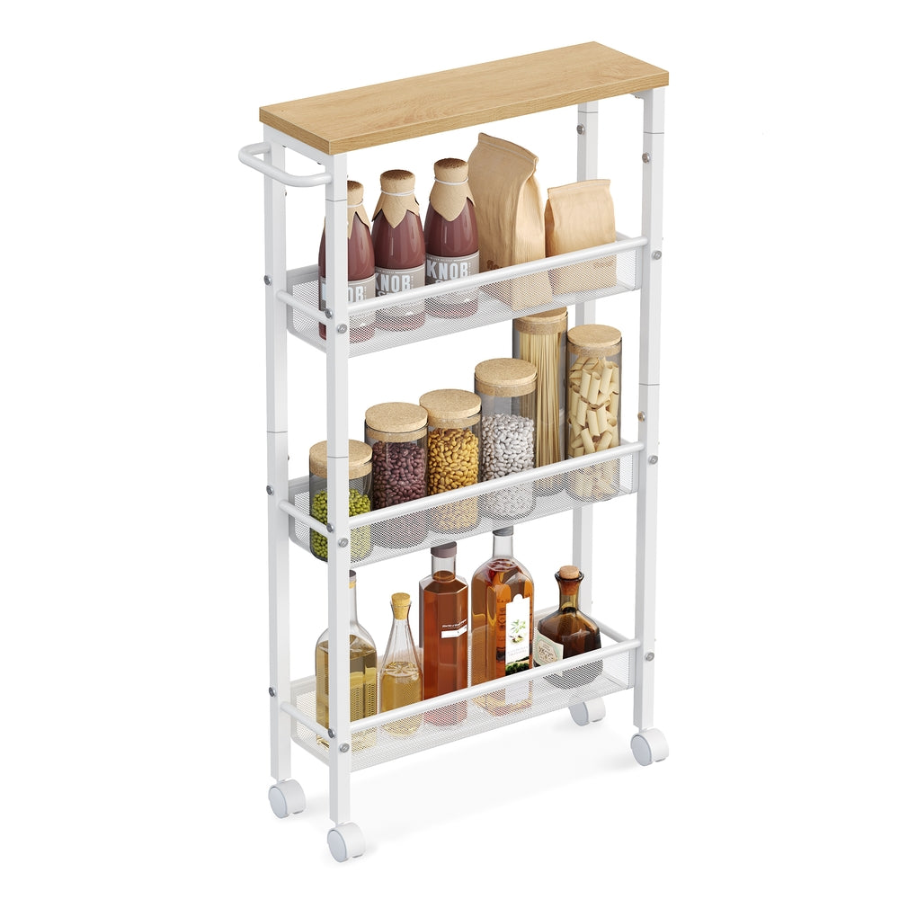 Slim Rolling Cart with Handle - Image 2