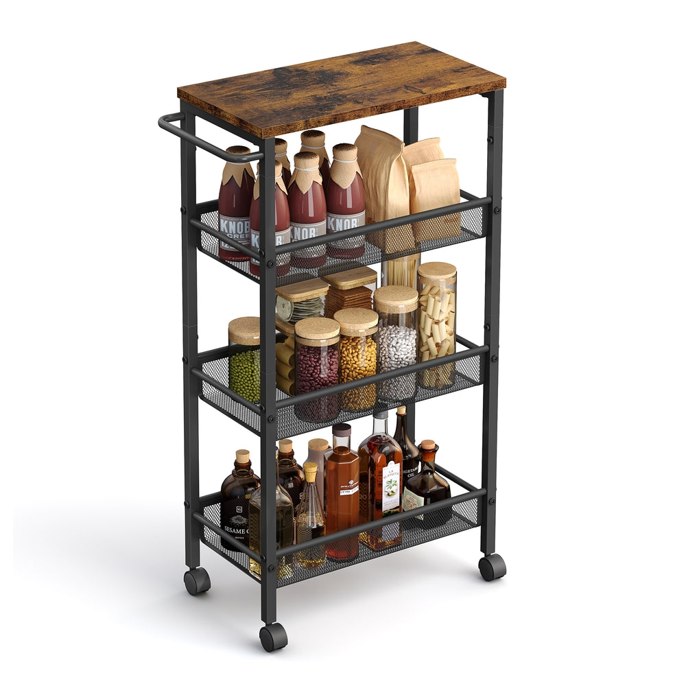 Slim Rolling Cart with Handle - Image 5