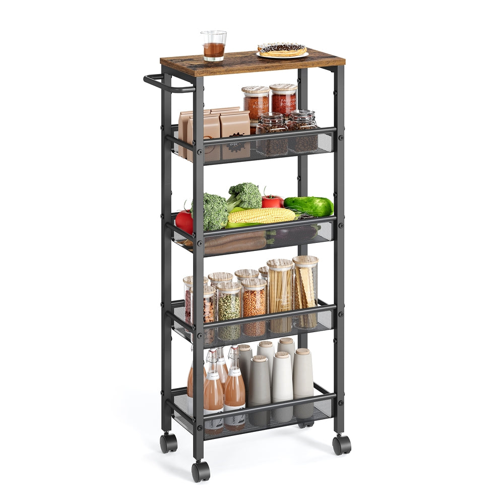 Slim Rolling Cart with Handle - Image 9