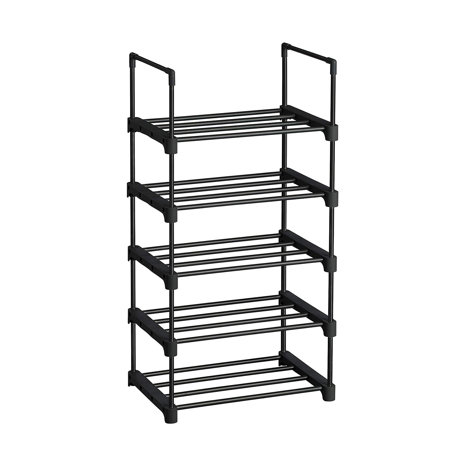 5-Tier Shoe Rack Black