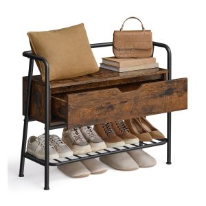 Shoe Storage Bench with Drawer