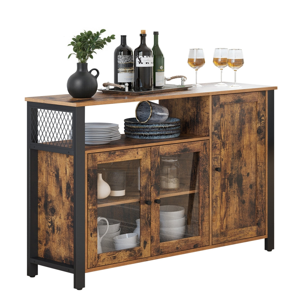 Daxton Collection - Buffet Cabinet with Transparent Doors