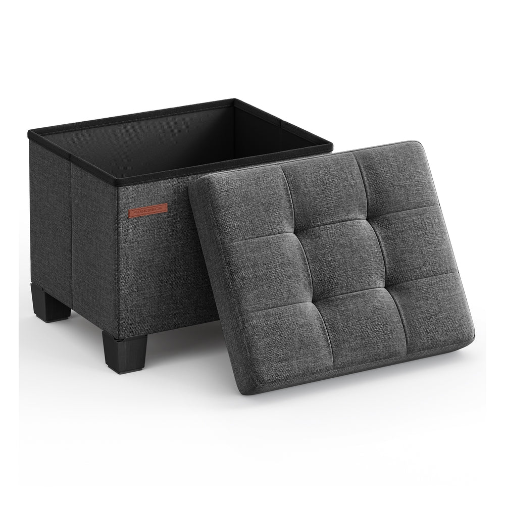 Collapsible Cube Storage Ottoman - Image 2