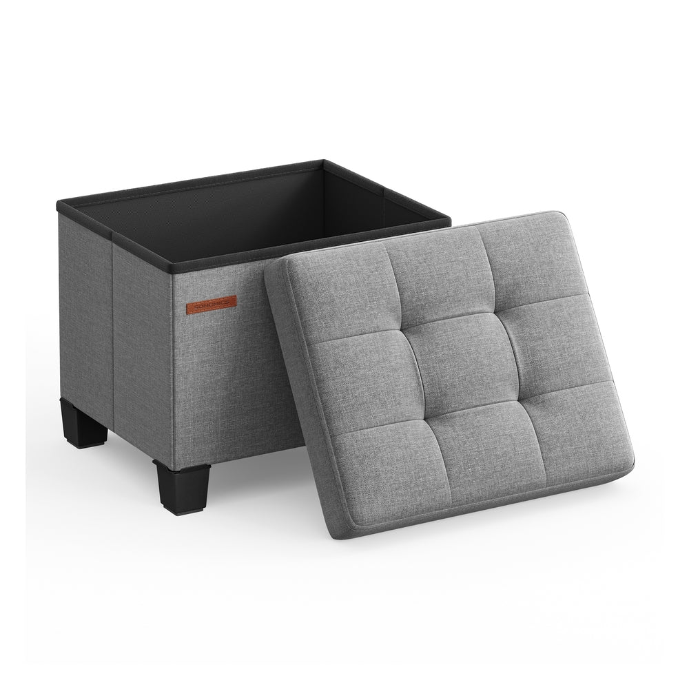Collapsible Cube Storage Ottoman - Image 3