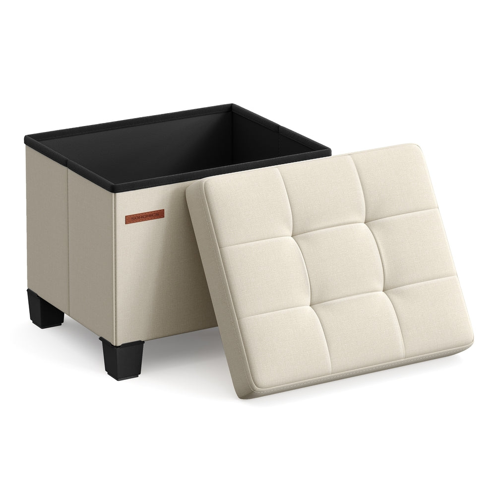 Collapsible Cube Storage Ottoman - Image 4