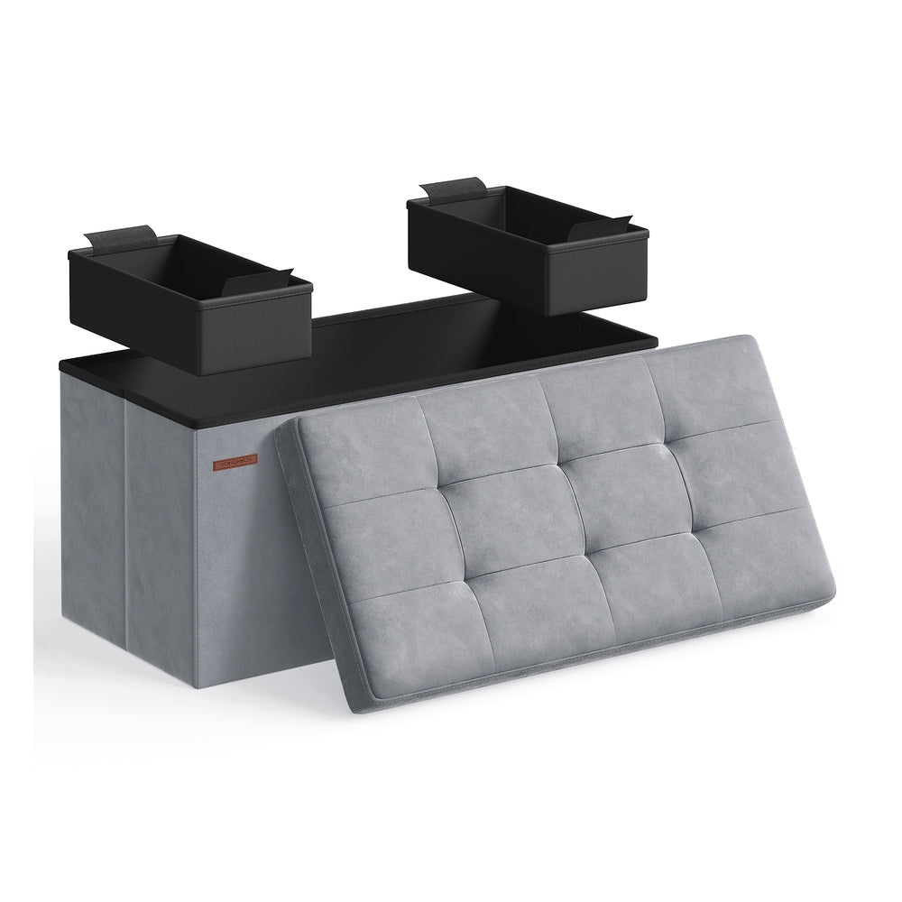 MAZIE Collection - Foldable Storage Ottoman Bench - Image 3