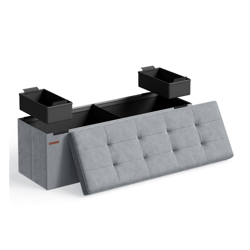 MAZIE Collection - Foldable Storage Ottoman Bench - Image 8